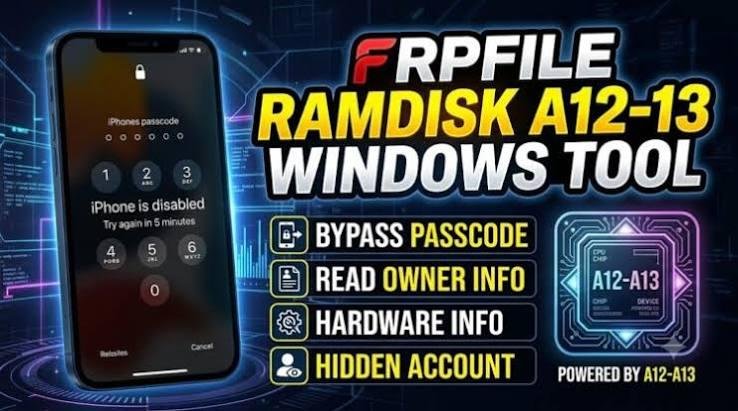 FRPFILE Ramdisk A12-A13 Bypass Hello Screen  (NO SIGNAL)/Passcode with a signal